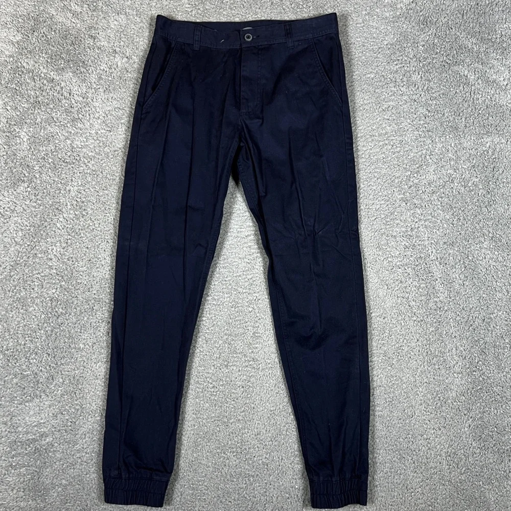 Old Navy Chino Pants 30 Mens Navy Blue Jogger Chino Casual Formal Office